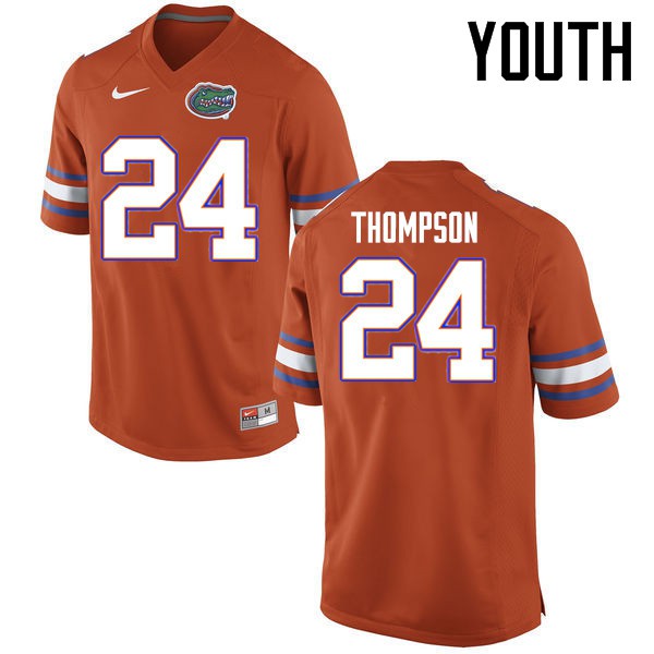 Florida Gators Youth #24 Mark Thompson College Football Jerseys Orange
